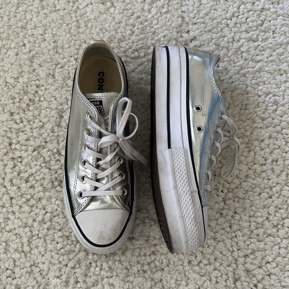 Metallic Platform Converse - Picture 3 of 8